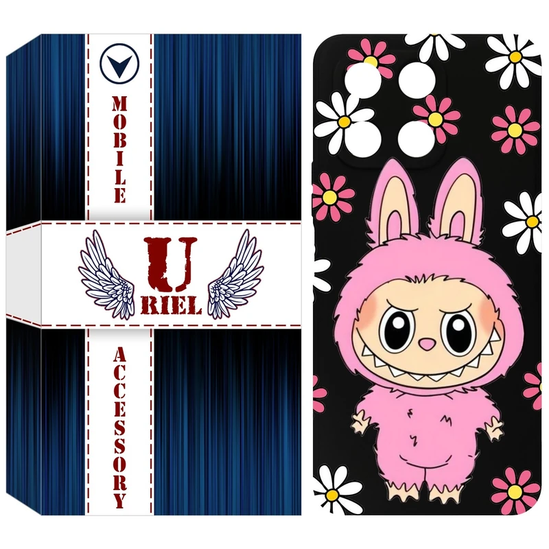 کاور یوریل مدل KSH کد 106 طرح عروسک لبوبو مناسب برای گوشی موبایل آنر X6A / X6A Plus