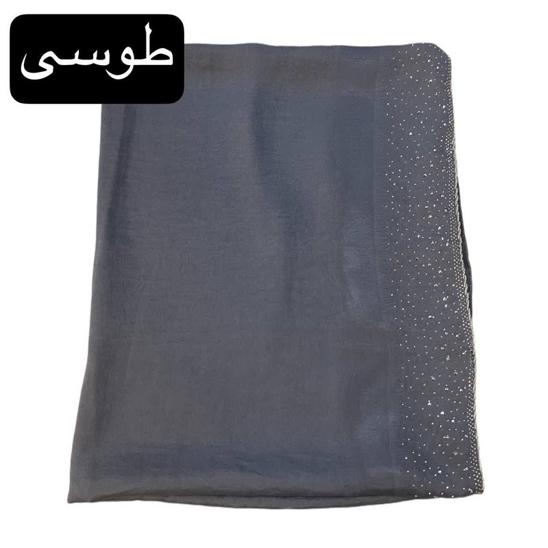 شال زنانه مدل کوپرا مجلسی جواهردوزی و نگین دار کد 01