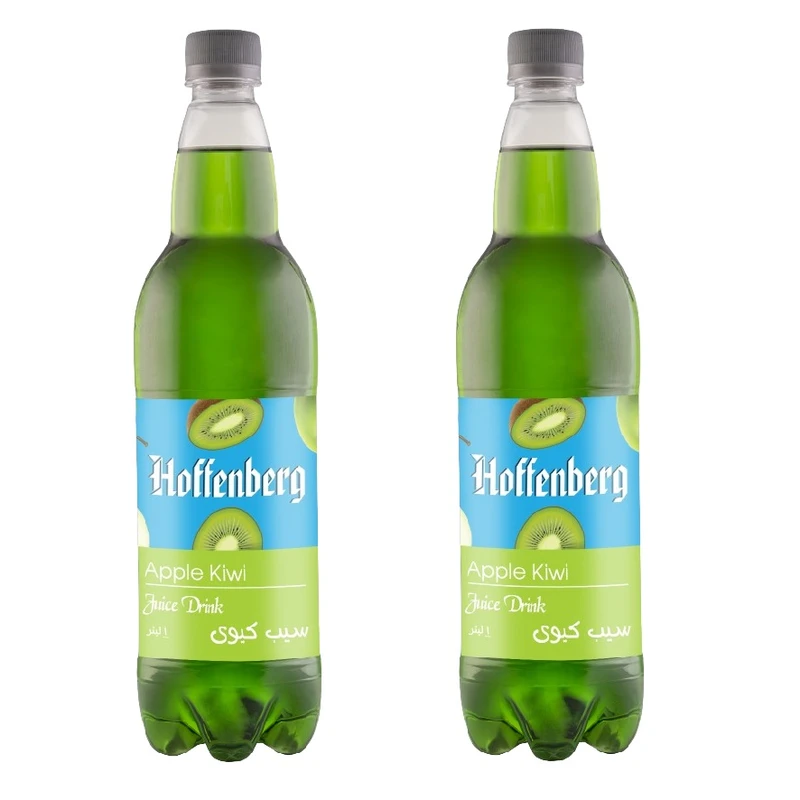 نوشابه گازدار سیب، کیوی هوفنبرگ - 1 لیتر بسته 2 عددی