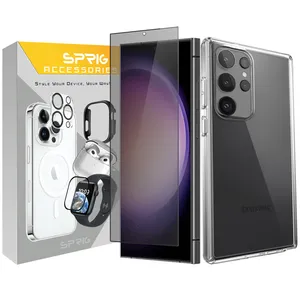 Sprig ClR Privacy Cover suitable for Samsung Galaxy S24 Ultra 5G with screen protector