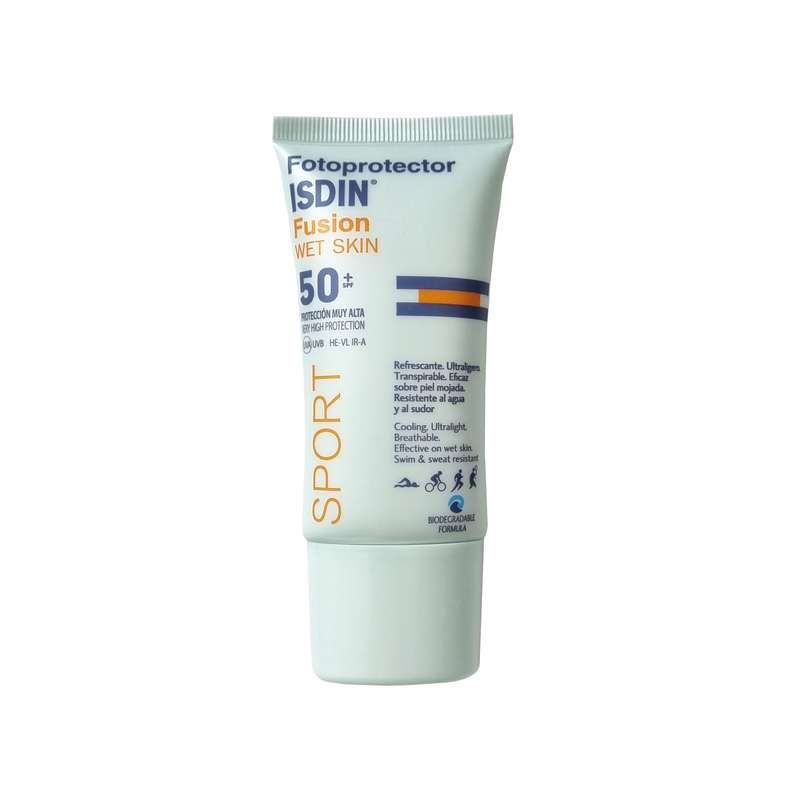 کرم ضد آفتاب بی رنگ ایزدن SPF 50 مدل fusion sport مناسب انواع پوست حجم 50 میلیلیتر کرم ضد آفتاب بی رنگ ایزدن SPF 50 مدل fusion sport مناسب انواع پوست حجم 50 میلیلیتر