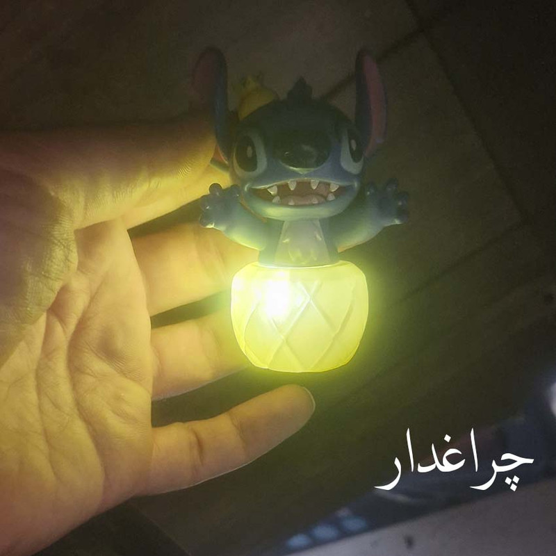 فیگور مدل استیچ چراغدار طرح آناناس ارتفاع 9 سانتی متر