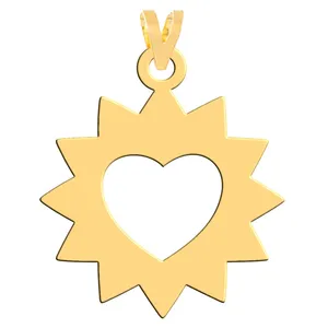 آویز گردنبند طلا 18 عیار زنانه فرشته مدل قلب WNL-000320