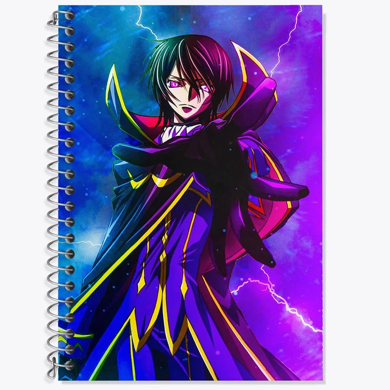 دفتر لغت 50 برگ خندالو مدل لولوش وی بریتانیا انیمه کد گیاس Code Geass کد 13083