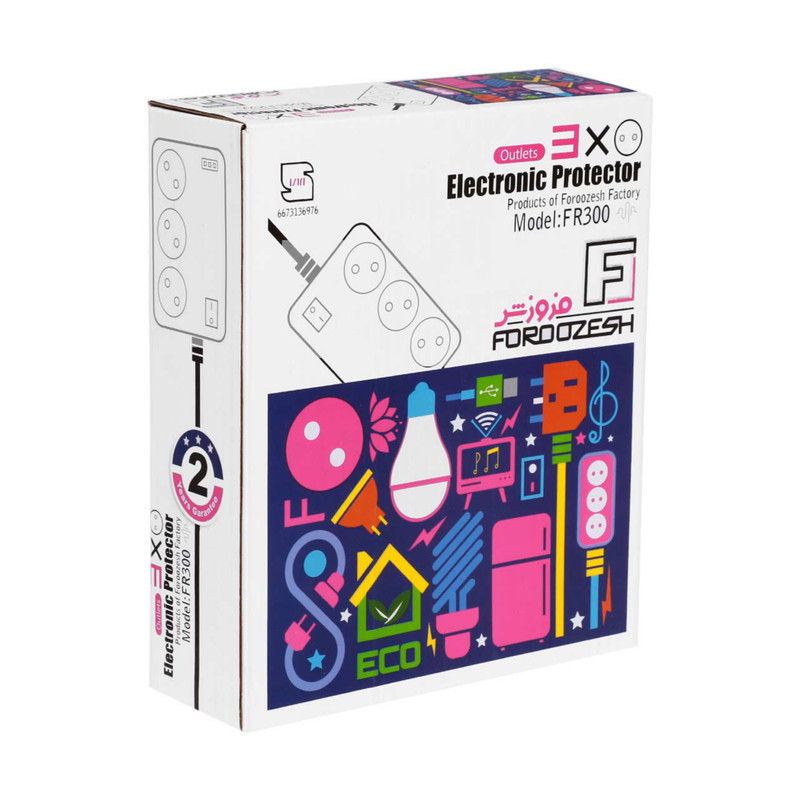 محافظ ولتاژ فروزش مدل 3 پریز FR231