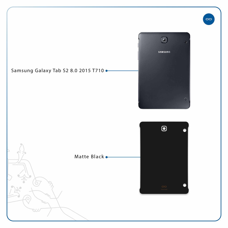 برچسب پوششی ماهوت مدل Matte-Black مناسب برای تبلت سامسونگ Galaxy Tab S2 8.0 2015 T710