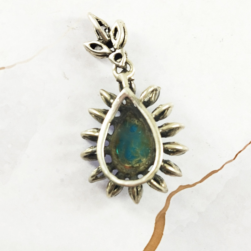 آویز گردنبند نقره زنانه سلین کالا مدل زمرد کد 10 آویز گردنبند نقره زنانه سلین کالا مدل زمرد کد 10