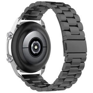 Masir 3bead Steel Metal Strap suitable for Galaxy Watch Gear S2 Classic / Gear S3 / Gear Sport 22mm