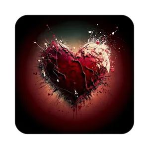 زیر لیوانی کاکتی مدل عاشقانه کد mp12323