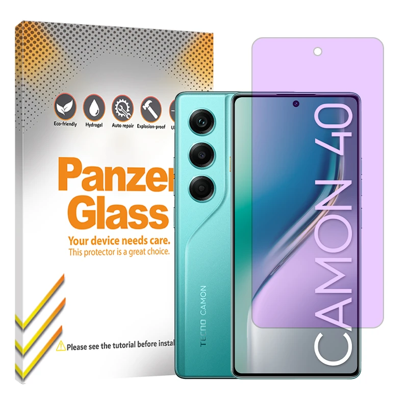 محافظ صفحه نمایش آنتی پرپل پنزر گلس مدل هیدروژلی مناسب برای گوشی موبایل تکنو Camon 40