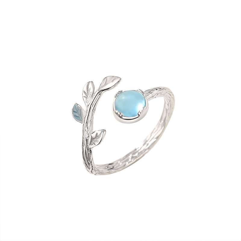 انگشتر نقره زنانه مدل برگ