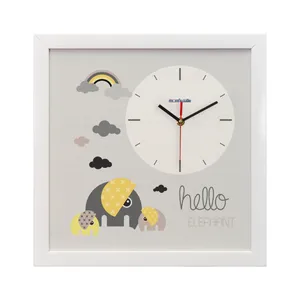 ساعت دیواری کودک مامز کیوتی مدل Hello S-76