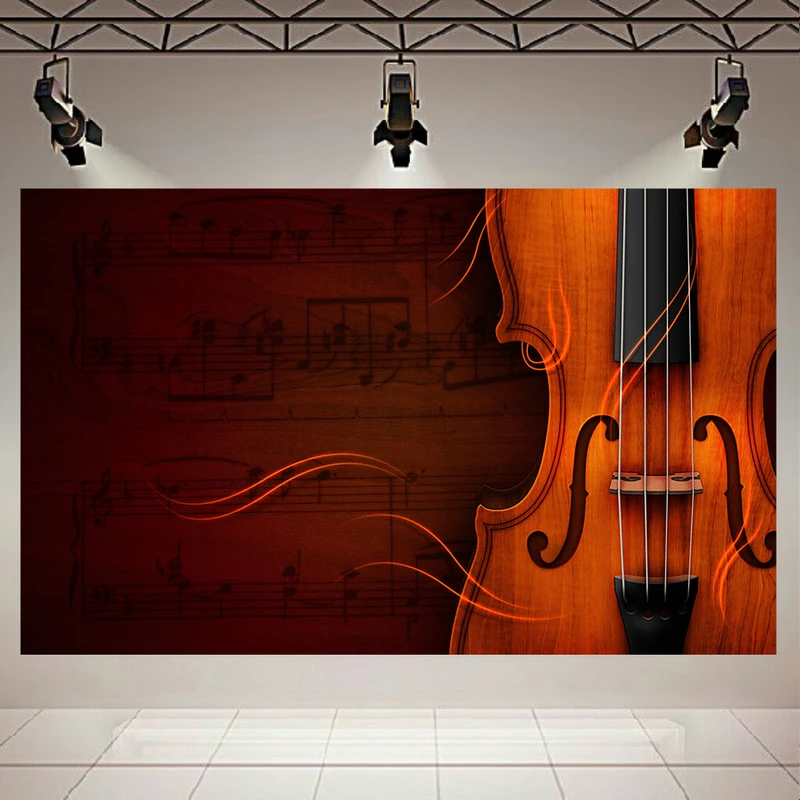 تابلو بوم طرح نت موسیقی و ویالن 4 کد AR2160
