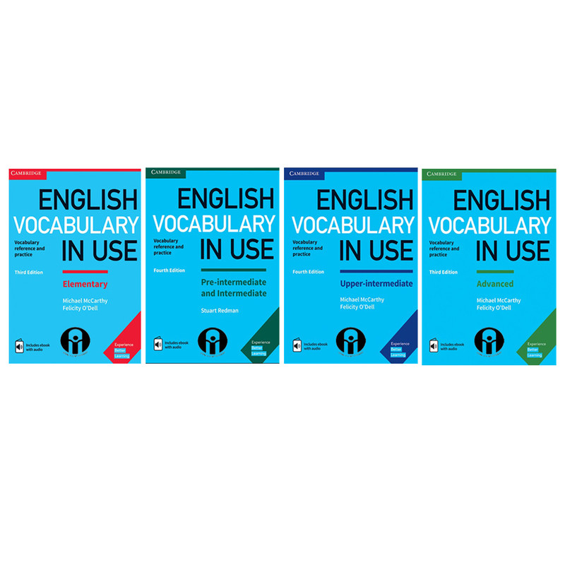 کتاب English Vocabulary in Use اثر Michael McCarthy And Felicity ODell انتشارات الوندپویان چهارجلدی