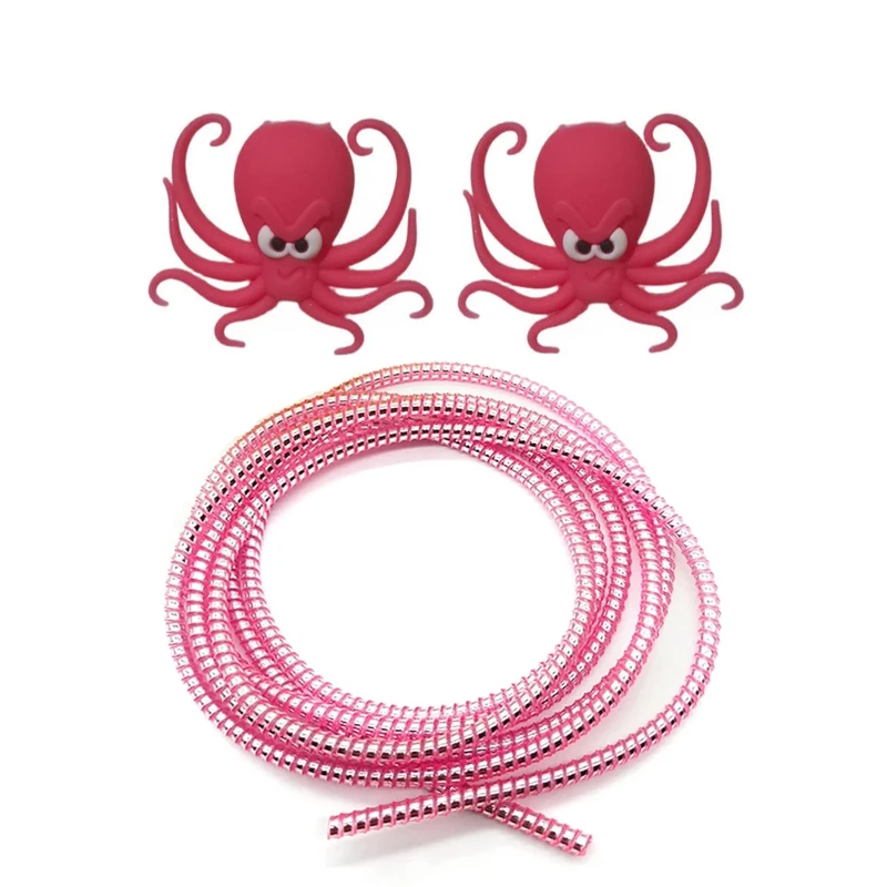 محافظ کابل شارژ و هندزفری مدل Octopus444 بسته سه عددی