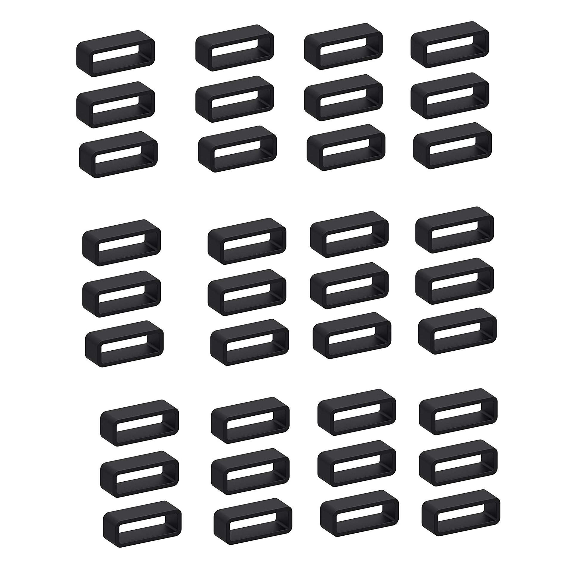 پل بند ساعت مچی مدل سیلیکون کد 11 بسته 36 عددی