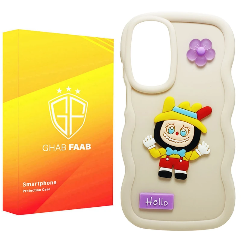 کاور قاب فاب مدل لبوبو طرح دخترانه مناسب برای گوشی موبایل سامسونگ Galaxy A36