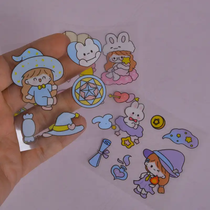 برچسب مدل برش خورده طرح فانتزی دخترانه کد 2 بسته 4 عددی