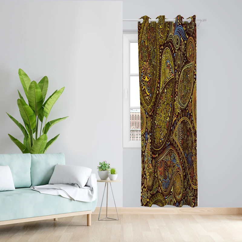 پرده مدل مخمل پانچی کد 2056 z سایز 140x200 سانتی متر