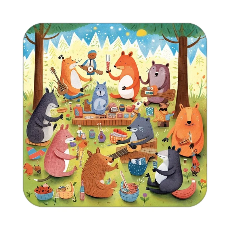 زیر لیوانی کاکتی طرح حیوانات کارتونی مدل mp28767