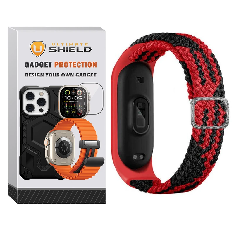بند آلتیمیت شیلد مدل Mixed Braided UL مناسب برای ساعت هوشمند شیائومی Mi band 3/4/5