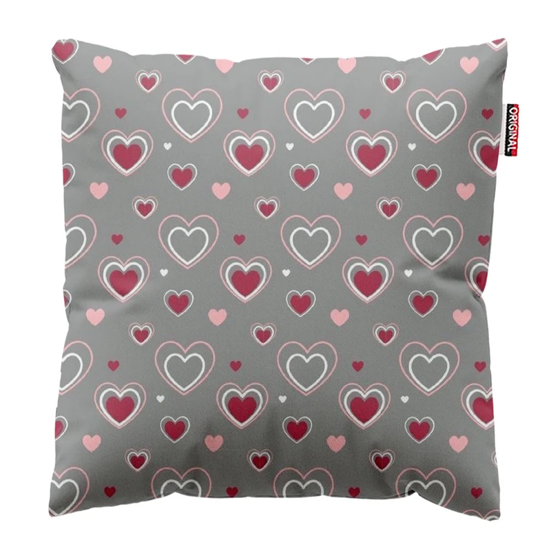 کوسن پاد آفرین طرح قلب سایز 30*30 سانتی متر کد 455