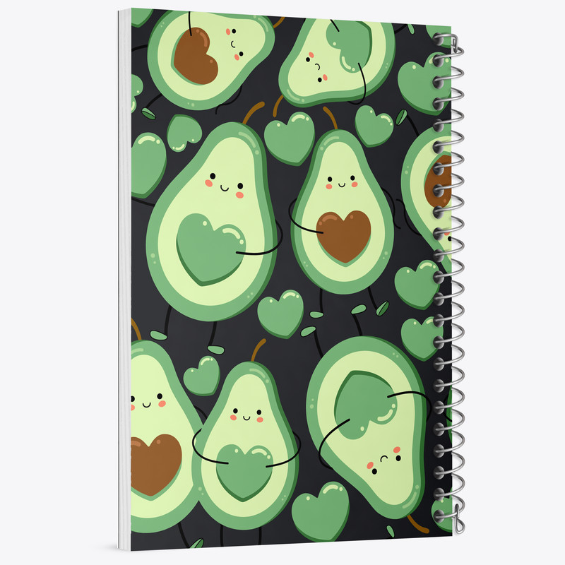 دفتر مشق 100 برگ خندالو مدل آووکادو کد 8621