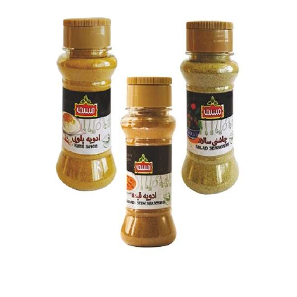 ادویه قیمه و ادویه پلوئی و چاشنی سالاد ممتاز مسما - 265 گرم بسته 3 عددی 