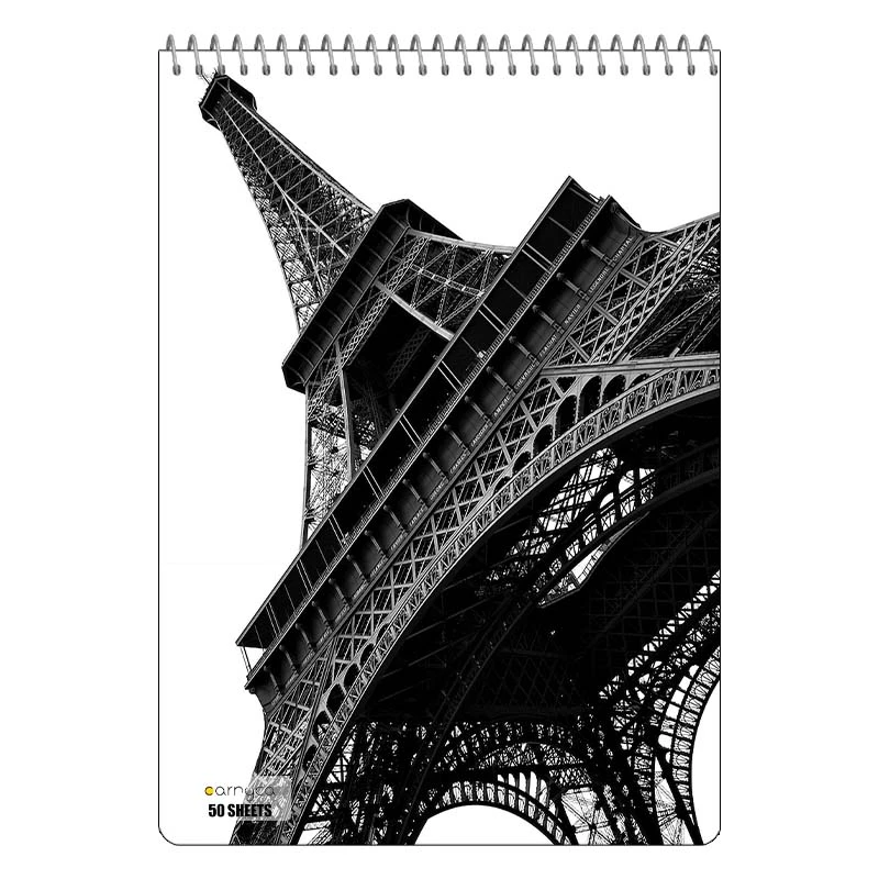 دفتر نقاشی 50 برگ سیمی کارنیکا طرح پاریس Paris کد 19740