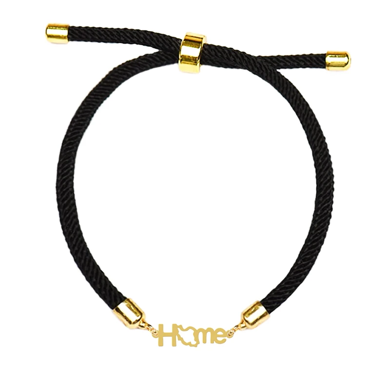 دستبند زنانه هایکا مدل نقشه ایران طرح home کد d.ha256