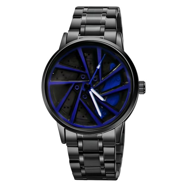 ساعت مچی عقربه‌ای کوارتز مردانه مدل اسپرت صفحه رینگ چرخان کد F