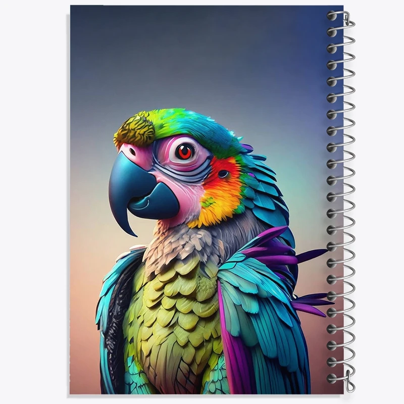 دفتر نقاشی 50 برگ خندالو طرح طوطی کد F2769