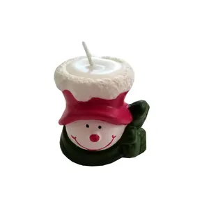 جا شمعی مدل آدم برفی 