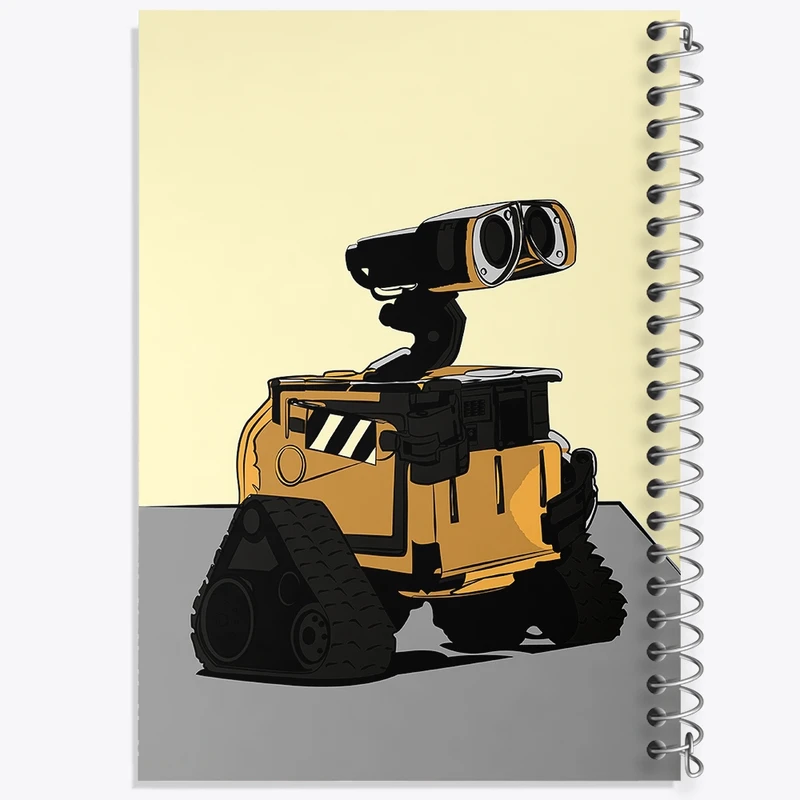 دفتر ژورنال نویسی 50 برگ خندالو مدل نقطه ای طرح وال ای (WALL-E) کد F2894