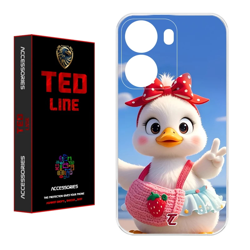 کاور تدلاین طرح اردک کد 1186 مناسب برای گوشی موبایل شیائومی Poco X7 Pro 5G