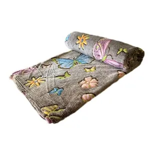 پتو 1 نفره مدل شاپرک زیبا سایز 150x200 سانتی‌متر