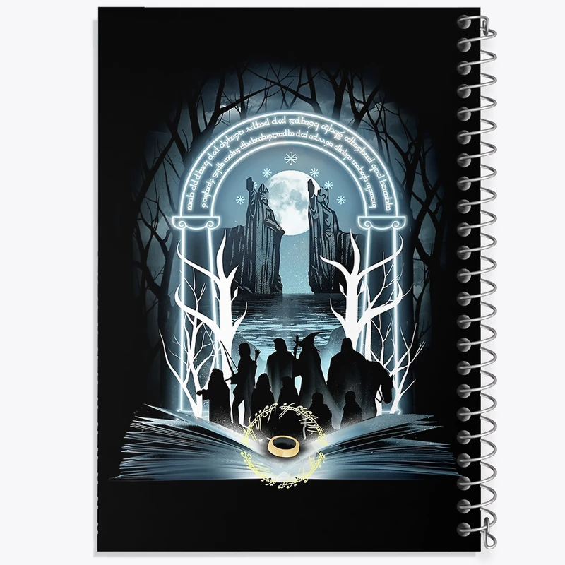 دفتر مشق 50 برگ خندالو طرح ارباب حلقه ها (Lord of the Rings)  کد N5001