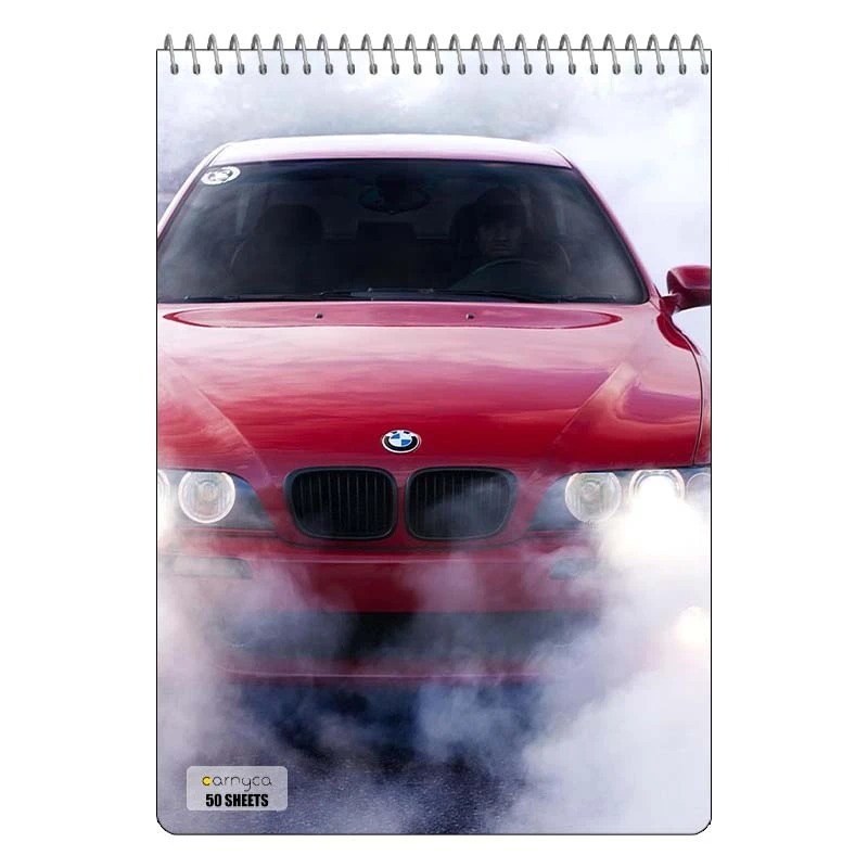 دفتر نقاشی 50 برگ سیمی کارنیکا طرح ب ام و BMW کد 55716