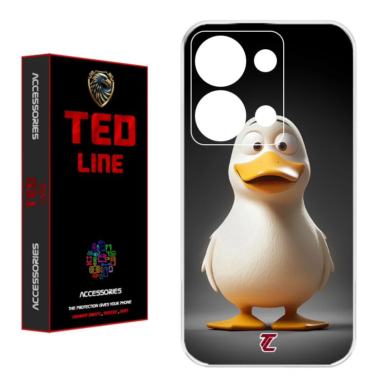 کاور تد لاین طرح اردک کد 1124 مناسب برای گوشی موبایل شیائومی Redmi Note 13 Pro 4G / Poco M6 Pro