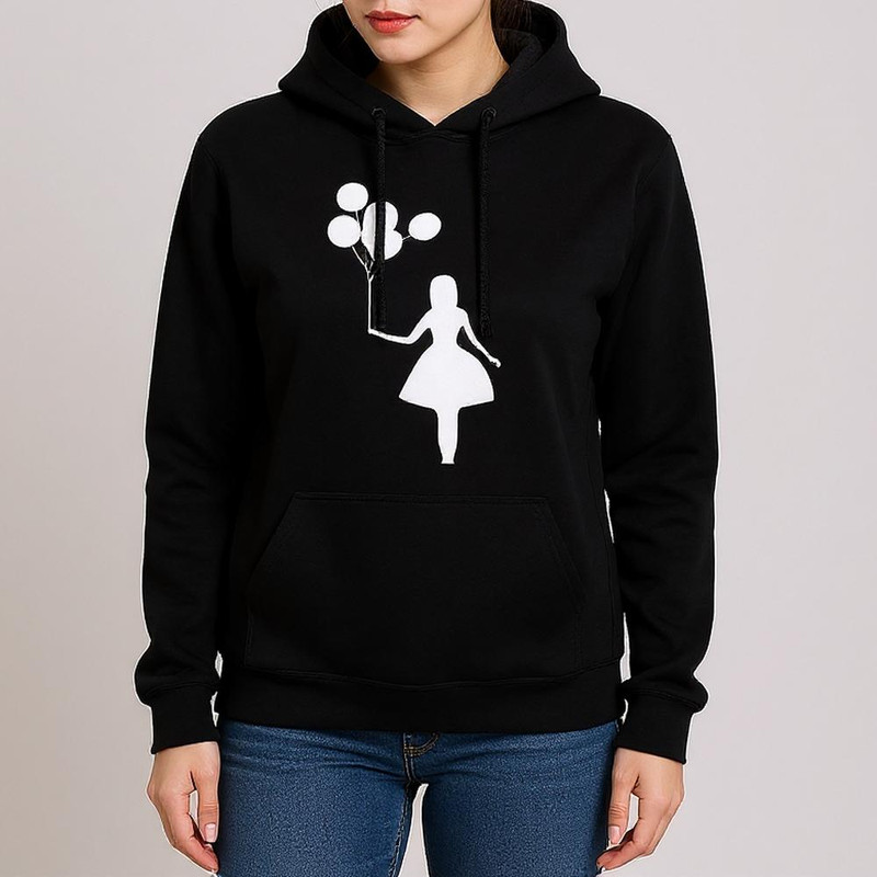 هودی زنانه مدل دختربادکنک کد F364