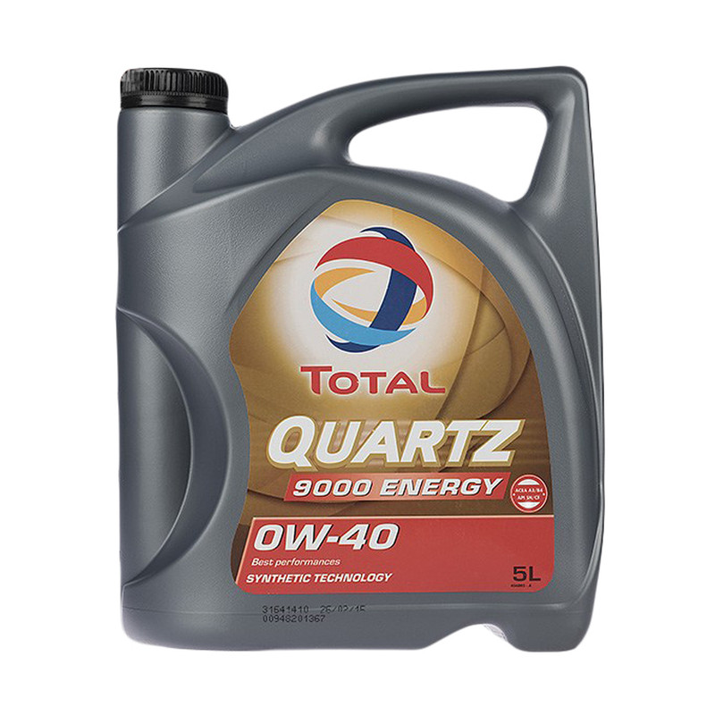 روغن موتور خودرو توتال مدل Quartz 9000 Energy حجم پنج لیتر 0W-40