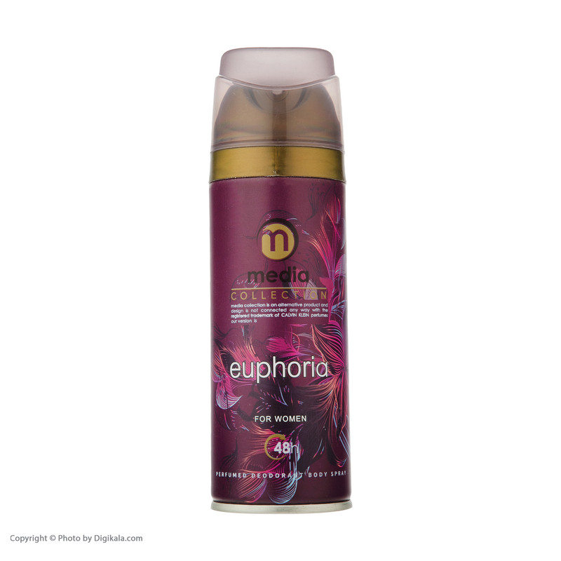 اسپری بدن زنانه مدیا مدل Ephoria حجم 200 میلی لیتر اسپری بدن زنانه مدیا مدل Ephoria حجم 200 میلی لیتر