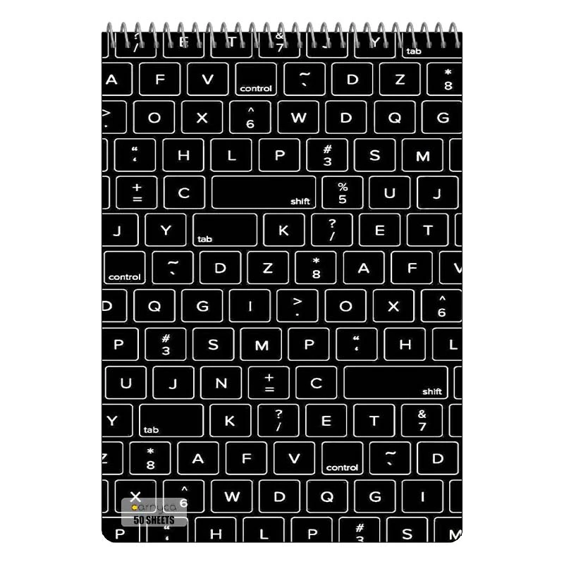 دفتر نقاشی 50 برگ سیمی کارنیکا طرح برنامه نویسی Programming کد 93713