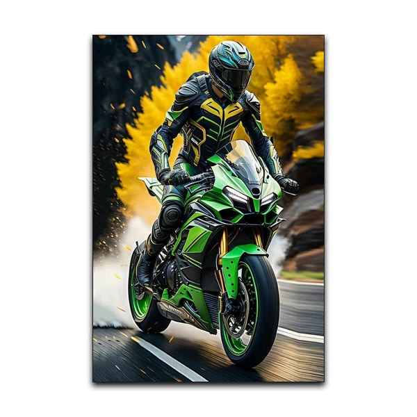 تابلو شاسی گوفی مدل موتورسیکلت موتو جی پی Motorcycle Moto GP Yamaha کد MOTO3