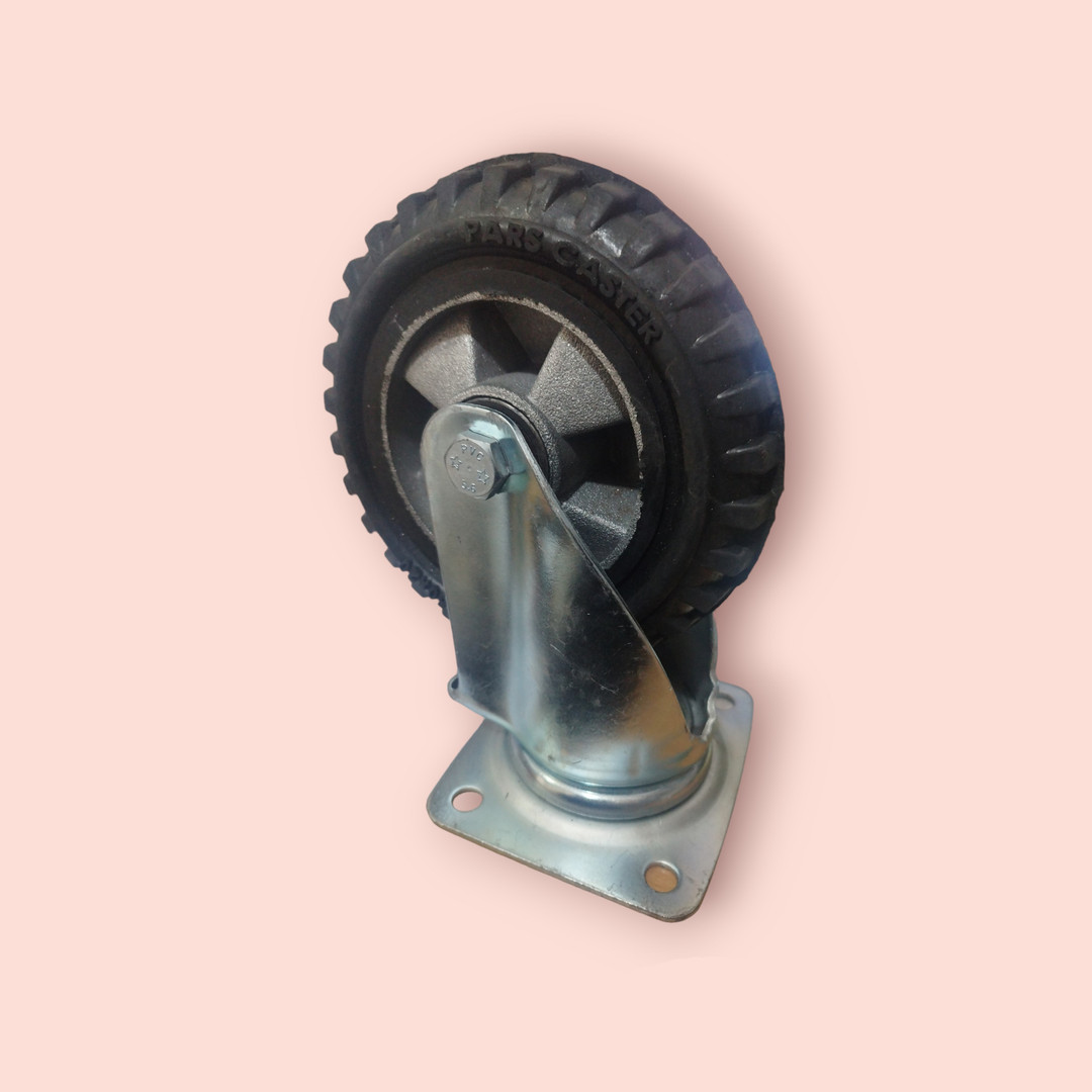 چرخ کفیدار گردان پارس کاستر مدل TS-200mm چرخ کفیدار گردان پارس کاستر مدل TS-200mm