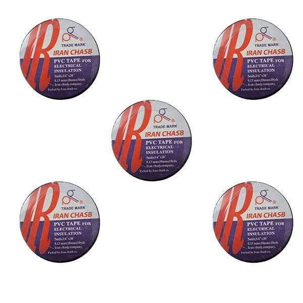 چسب برق ایران چسب مدل TRADE MARK بسته 5 عددی