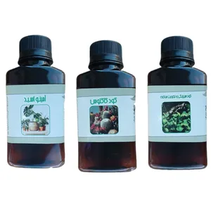 کود مایع امینو اسید و کود سبزینگی و تقویت ساقه و کود کاکتوس مدل life drop حجم 110 میلی لیتر بسته 3 عددی