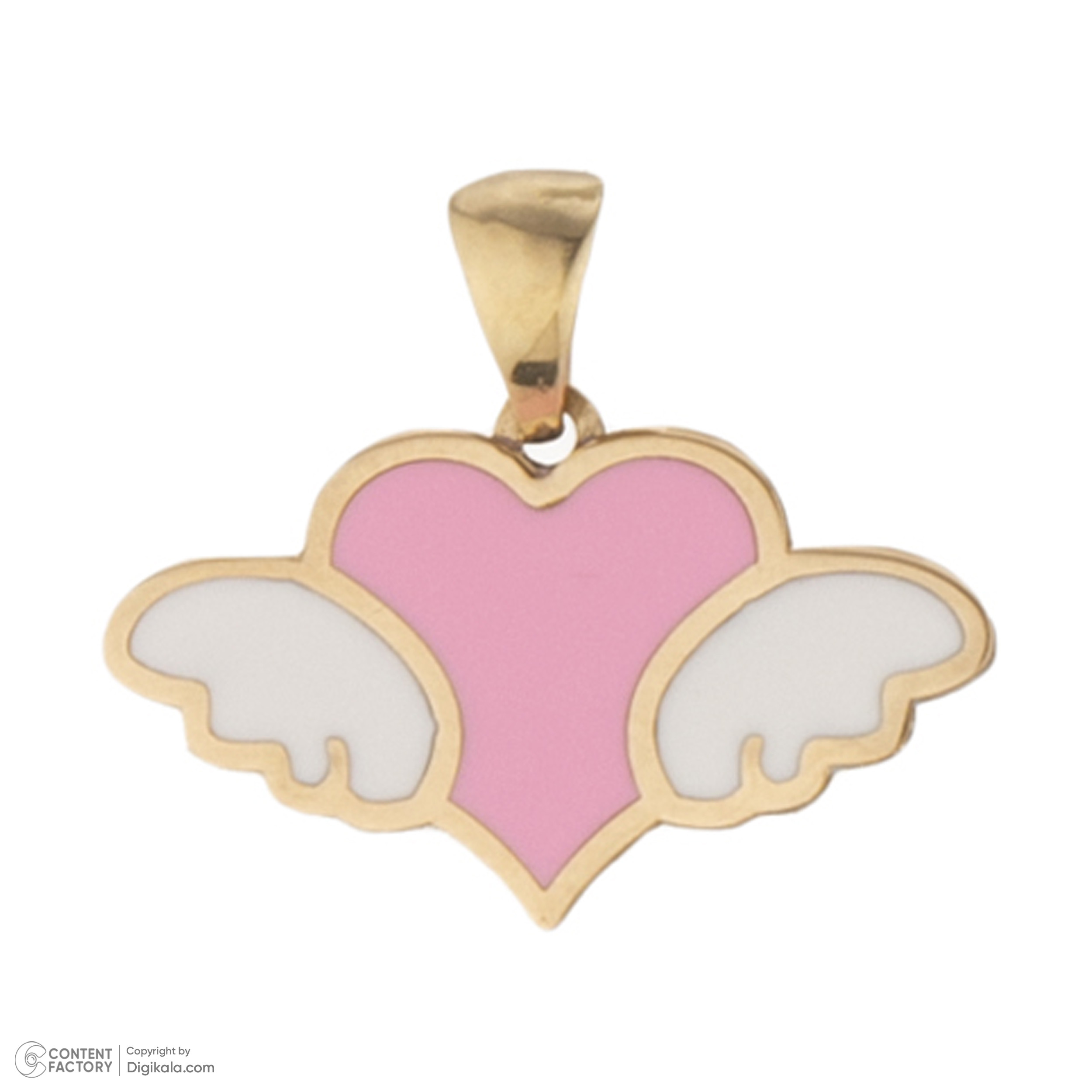 آویز گردنبند طلا 18 عیار دخترانه طلای مستجابی مدل 55116