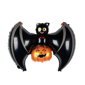بادکنک فویلی پارتی مدل هالوین طرح خفاش پا کدویی کد Halloween01