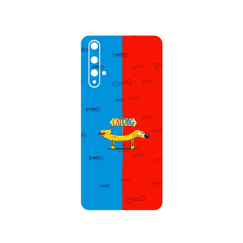 برچسب پوششی ماهوت مدل CatDog مناسب برای گوشی موبایل هوآوی Nova 5T
